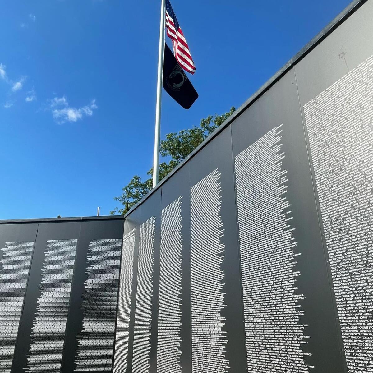 vietnam wall close up
