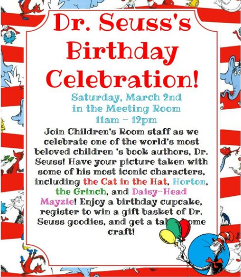Dr. Seuss’ Birthday Celebration! | Viva Fall River