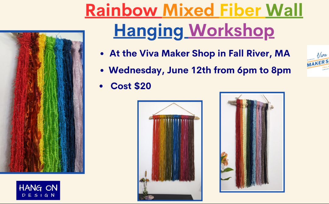 Rainbow Mixed Fiber Wall Hanging Workshop