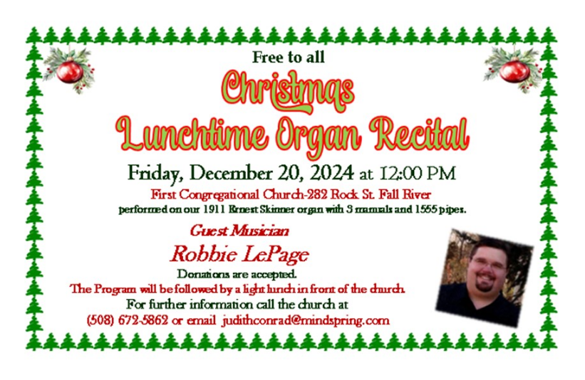 Christmas Caroling – Lunchtime Organ Recital