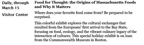 Food for Thought: The Origins of Massachusetts Foods and Why it Matters